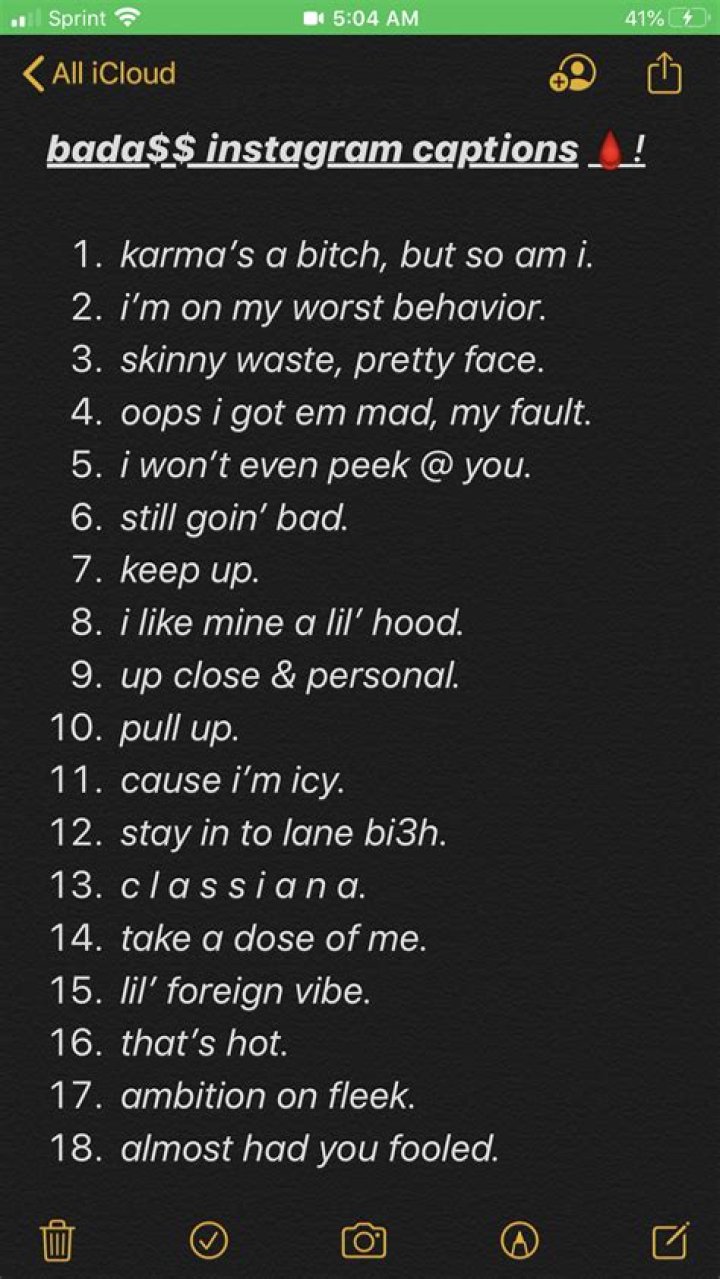Baddies Instagram Captions