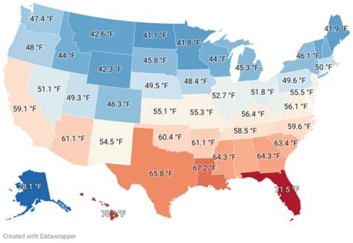 Coldest State In The Us