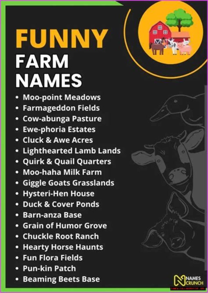 Funny Farming Names