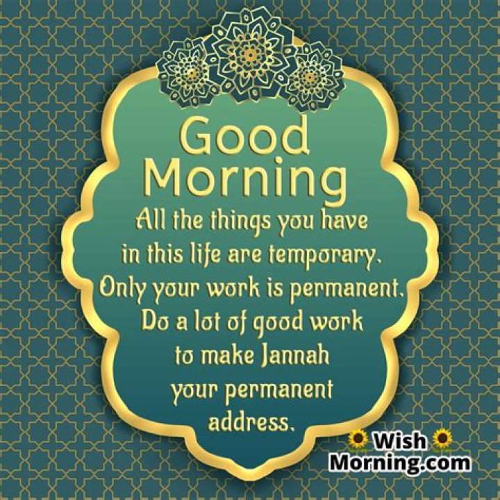 Good Morning Islamic Greetings