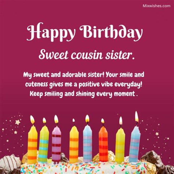 Happy Birthday My Cousin Sister