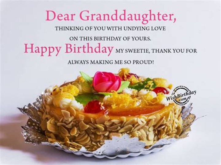 Happy Birthday Wish For Granddaughter