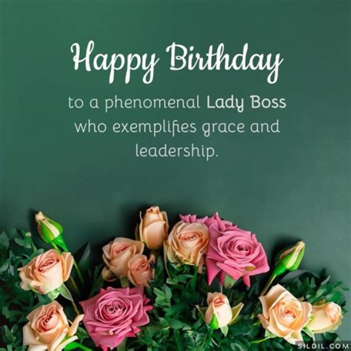 Happy Birthday Wishes To Boss Lady