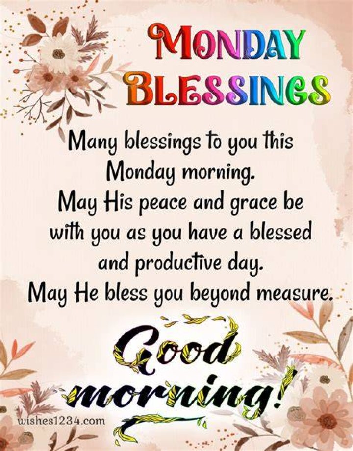 Monday Blessings