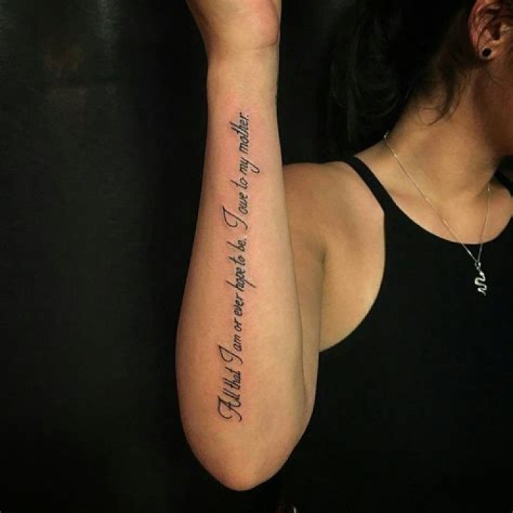 Outer Forearm Tattoo Quotes