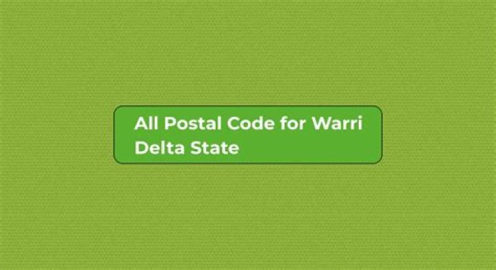 Postal Code Delta State